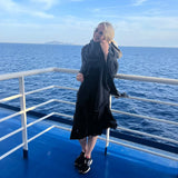 Buki Travel Wrap - Charcoal Grey