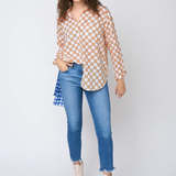 Good Boyfriend Shirt - Checkerboard Mocha