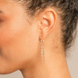 By My Side Baguette Chandelier Earrings