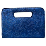 The Claire| Hand-Tooled Leather Statement Clutch