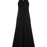Nora Halter Maxi Dress - Black