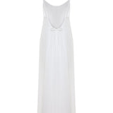 Aura Low Back Maxi Dress - White