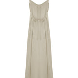 Aura Low Back Maxi Dress - Oatmeal