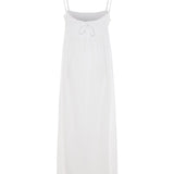 Kaya Smocked Maxi Dress - White
