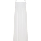 Kaya Smocked Maxi Dress - White