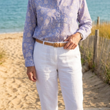 Good Boyfriend Shirt Floral Escape Cornflower Blue Pinecone