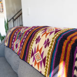 Andean Alpaca Wool Blanket - Amethyst