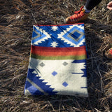 Andean Alpaca Wool Blanket - Ocean Breeze
