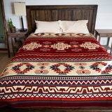 Andean Alpaca Wool Blanket - Wildfire