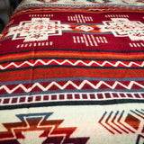 Andean Alpaca Wool Blanket - Wildfire
