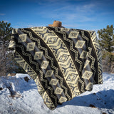 Andean Alpaca Wool Blanket - Slate