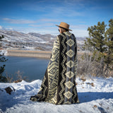 Andean Alpaca Wool Blanket - Slate