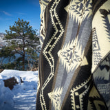 Andean Alpaca Wool Blanket - Slate