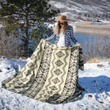 Andean Alpaca Wool Blanket - Slate