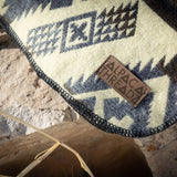 Andean Alpaca Wool Blanket - Slate