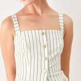 SUTTON STRIPE WOVEN TOP