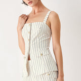 SUTTON STRIPE WOVEN TOP