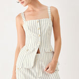 SUTTON STRIPE WOVEN TOP