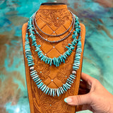 Turquoise, Gemstone & Sterling Silver Layering Necklaces – SOLD SEPERATLY
