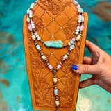 Jaci Multicolor Glass & Turquoise Two-Necklace Set