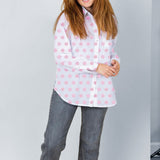 Good Boyfriend Shirt - True Dot White & Tickled Pink