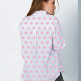 Good Boyfriend Shirt - True Dot White & Tickled Pink