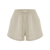 Aura Drawstring Shorts - Oatmeal