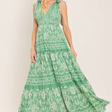 VERONA GARDEN WOVEN MAXI DRESS