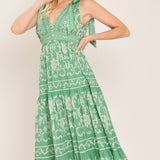 VERONA GARDEN WOVEN MAXI DRESS