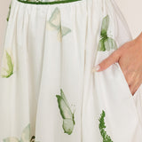 GREENHOUSE ROMANCE WOVEN MAXI SKIRT