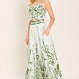 GREENHOUSE ROMANCE WOVEN MAXI SKIRT