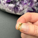 Diamond Huggies 14k Gold