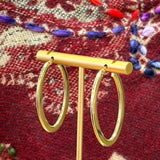 10K Gold Oval Earrings