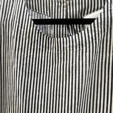 Hudson Dress - Menswear Stripe Black