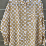 Good Boyfriend Shirt - Checkerboard Baked Clay