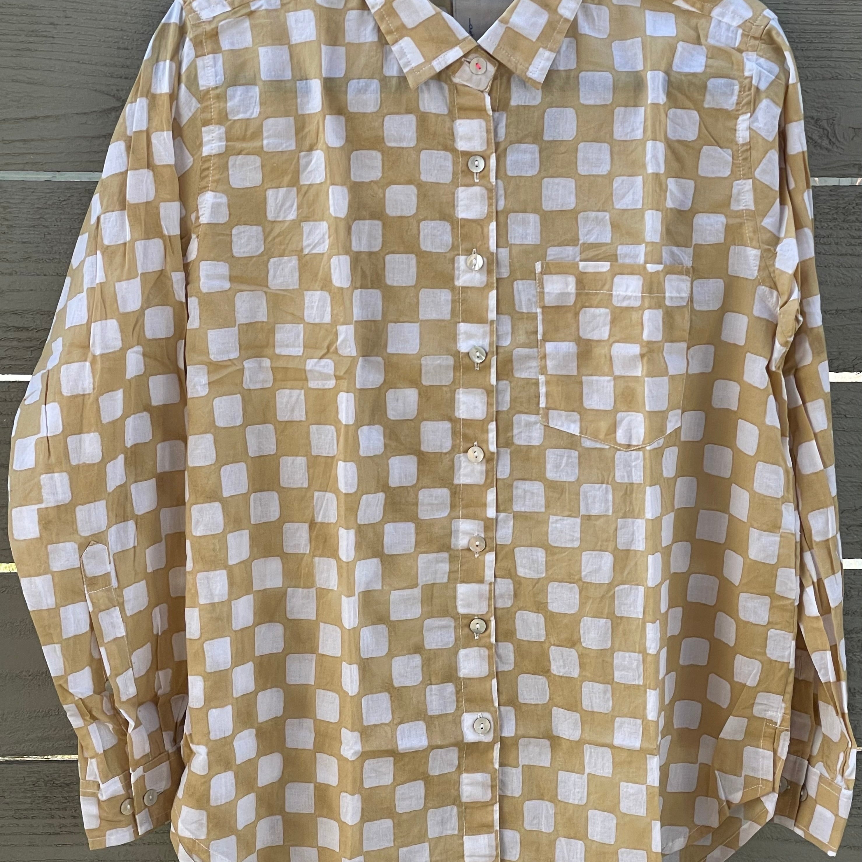 Good Boyfriend Shirt - Checkerboard Baked Clay