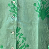 Relaxed Boyfriend Shirt - Cameo Floral Overdye Watercress