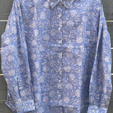 Good Boyfriend Shirt Floral Escape Cornflower Blue Pinecone
