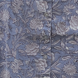Good Girlfriend Shirt with Ruffle Trim Floral Escape Bluebird/Pinecone