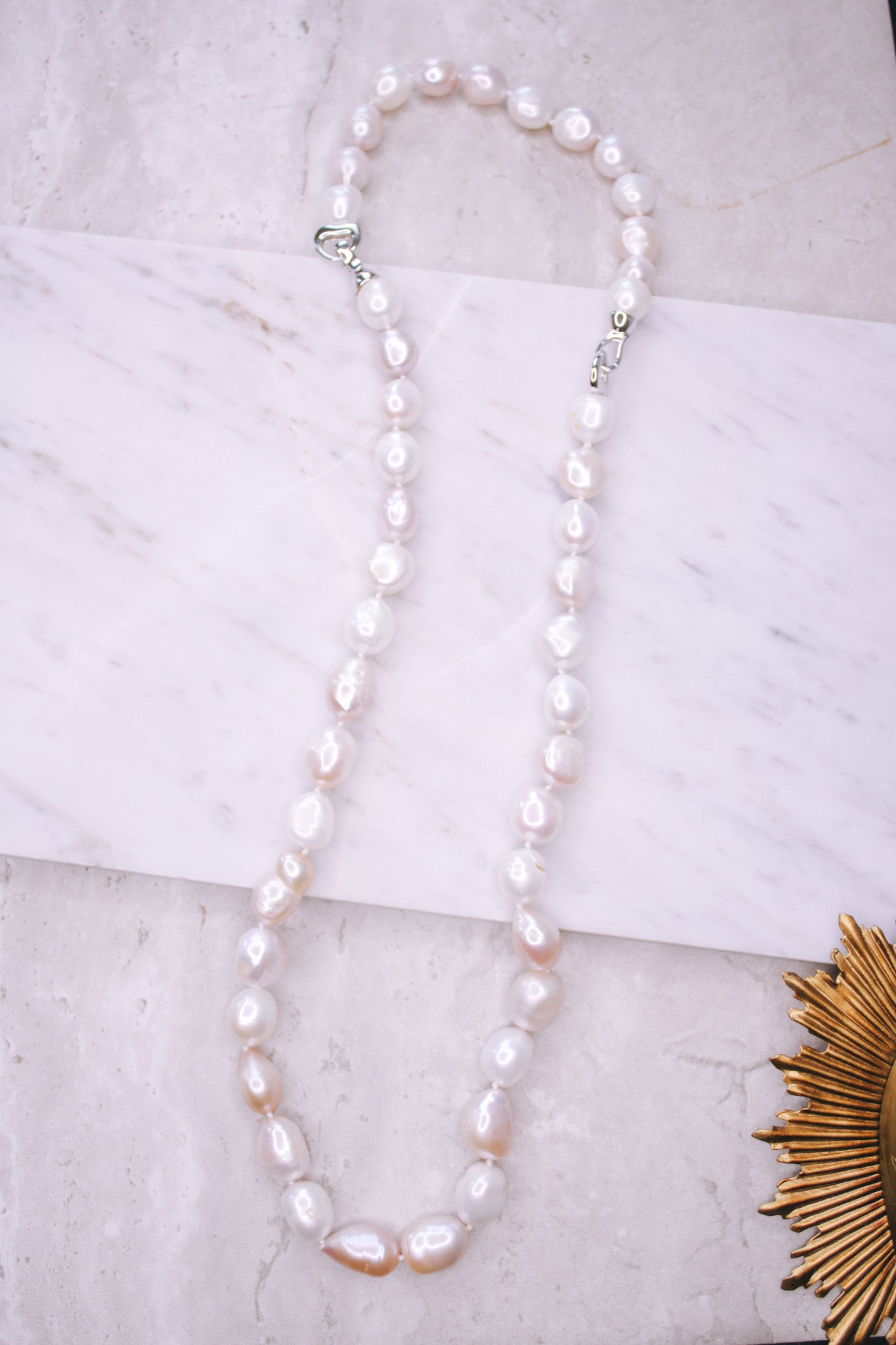 Pearl Necklace/Bracelet - Pink