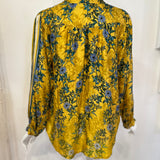 Redeux: Vibrant Yellow and Green Blouse by Johnny Was