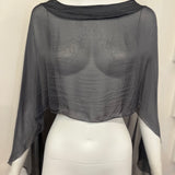 Luxe Italian Silk Topper-Poncho