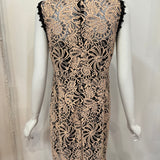 Redeux: Black and Nude Lace Dress