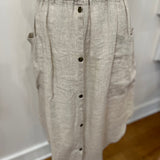 Redeux: Beige Linen Skirt