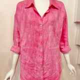 Redeux: Candy Cotton Pink Button Down Linen Shirt