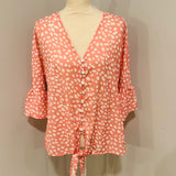 Redeux: Peach Polka Dot Blouse