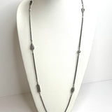 Sterling Silver Long Handmade Beads Necklace