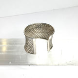 Silver Weave Cuff Bracelet