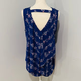 Redeux: Blue Floral Tank Top