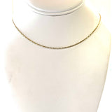 10k Gold Link Basic Necklace with Shine